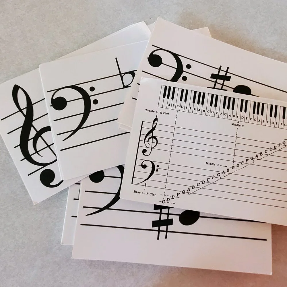 Vintage Music Notes - Flashcards